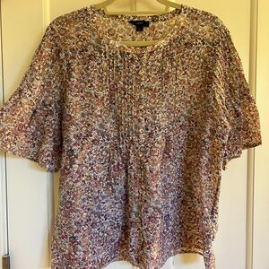 J.Crew cotton/silk voile blouse